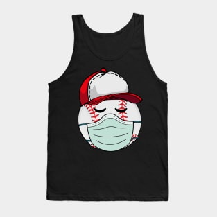 Baseball Wearing Mask Face Anti Virus 2020 Tank Top